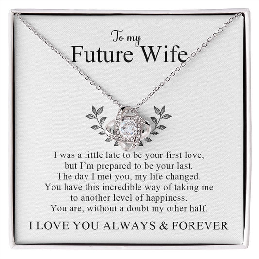 My Future Wife | My Other Half - Love Knot Necklace
